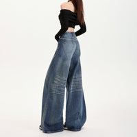 Women's Denim Loose Wide-leg Pants