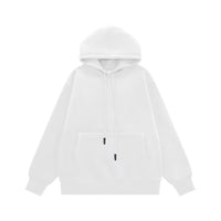 Couple Sweater Fleece-lined Thickened Hooded Solid Color Hoodie