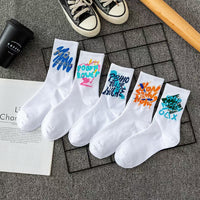 Socks Tube Socks Long Men's Sports White Breathable