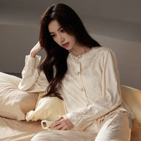 Sophisticated, Minimalist Shirt-style Pajamas For Women