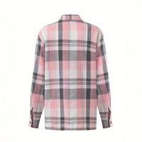 Women's Casual Fashion Loose Cool Plaid Shirt