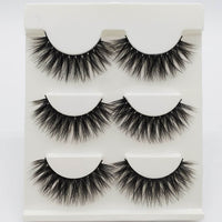 Three Pairs Of 3D Eyelash Natural Thick Multi-layer