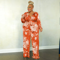 Women's Casual Fashion Printed Jumpsuit