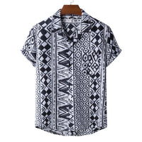 Printed Short-sleeved Shirt For Men