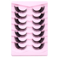 European And American Flying Fox Eye False Eyelashes 7 Pairs