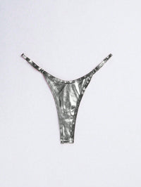 Swim Trunks Sexy Lady's Briefs Solid Color T-back