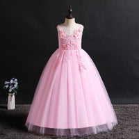 Princess Dress With Embroidered Sleeveless Long Tassel