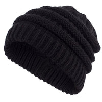 Personalized Women's Ponytail Knitted Wool Hat