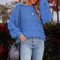 Wool Ball Sweater Loose Long Sleeve Pullover