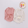 Lace-up Romper Long-sleeve Triangle Not Hooded