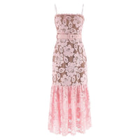 Womens Cherry Blossom Slim-Fit Figure-Hugging Sexy Slip Dress
