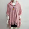 Autumn And Winter European And American Plus Size Hooded Pullover Sweater Tassel Batwing Shirt