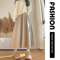Mid Length Loose Fitting Womens Skirt