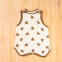 Baby Climb Cotton Gauze Sleeping Bag Sleeveless Vest
