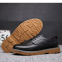 Trendy Korean Style Casual Leather Shoes