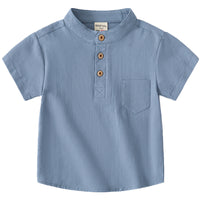 Boy V-neck Short Sleeve Shirt