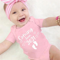 Letter Print Short-sleeved Romper Baby Triangle Romper