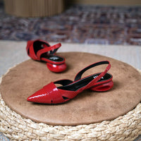 Luxury Womens Patent Leather Cutout High-Heel Sandals