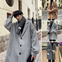 Men's Trendy Versatile High-end Fashion Wool Coat