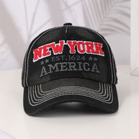 Spring And Autumn Men's And Women's Style Baseball Caps With Fashionable NEW YORK Letter Embroidery. Versatile For Outdoor Cycling.