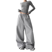 Women's High-waisted Figure-flattering Loose-fitting Casual Pants