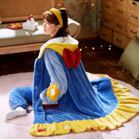 Sweet Fall Pajamas Flannel Nightgown Women