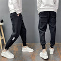 Slim-fitting Ankle-tied Casual Pants
