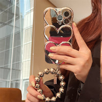 Cold Wind Electroplating Love Mobile Phone Case