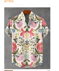 3D Digital Cock Pattern Printed Men's Shirt
