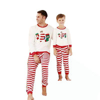 Pattern Printing Long-Sleeved Home Casual Parent-Child Suit