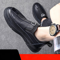 Solid Color Casual Men's Shoes Daily Travel Low Cut Round Head