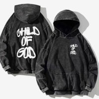 360g Heavy Cotton Distressed Washed Hoodie Drop-shoulder Loose Fit Sweatshirt