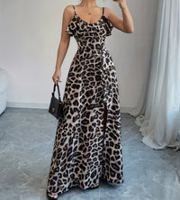 French-style Sexy Strapless Printed Slip Dress
