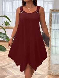 Women's Elegant Round-Neck Sleeveless Casual Dress