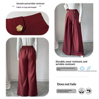 American-style Flowy High-end Wide-leg Pants