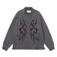 Men's Clothing Street High Street Printed Jacket Coat