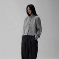 Waist-tight Round Neck Sweater Autumn Winter Coat