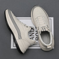 Men's Breathable Leather Sports Shoes