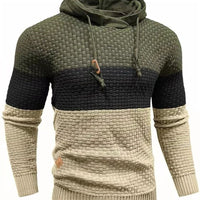 Jacquard Sweatshirt With Long Sleeves And A Hood