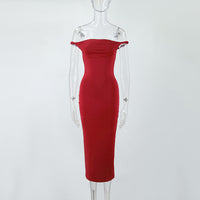 A Figure-flattering Off-the-shoulder Or One-shoulder Dress Exudes Chic Style And A Slimming Silhouette