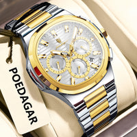 Mens Waterproof Multifunctional Luminous Watch