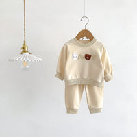 Cute Bear Letters Long Sleeve For Boys And Girls