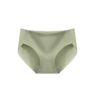Women's Underwear One Piece Thin Seamless Cotton Antibacterial Mid-waist Briefs