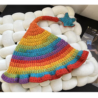 Dopamine Rainbow Star Elf Hat