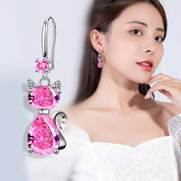 Womens Trendy Zircon Stud Earrings