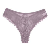 Womens Sexy Hollowed-Out Lace And Mesh Patchwork Thong
