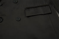 Men's Double Breasted Jag In The Midde Of Back Suit Jacket