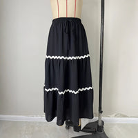 New Womens Simple Ruffled Hemline Skirt