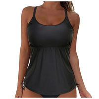 One-piece Swimsuit Round Neck Conservative Vest Swimming Top