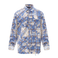Fashion Personality Plaid Tie-dyed Shirt For Men